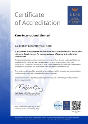 ISO/IEC 17025:2017 UKAS Accrediation