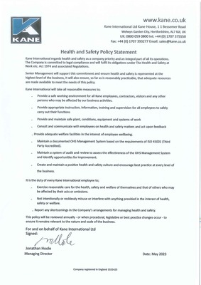 Health and Safety Policy Statement