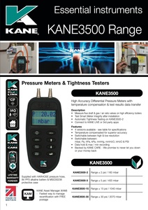 KANE3500 Range datasheet