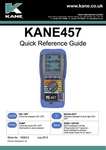 KANE457 Quick Reference Guide