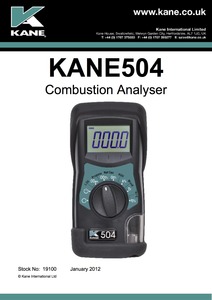KANE504 Manual ROW