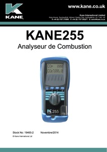 KANE255 Manual - French