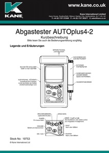 KANE AUTOplus - Quick reference guide (German)