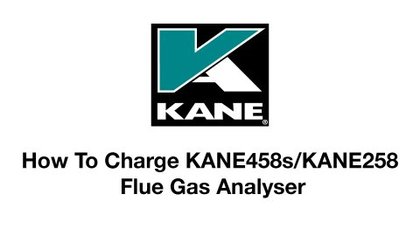 How To Charge KANE458s/KANE258 Flue Gas Analyser