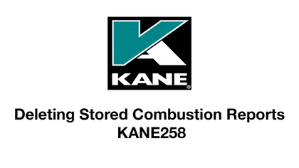 Deleting Stored Combustion Reports KANE258